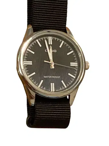 CASIO 아날로그 손목시계 블랙