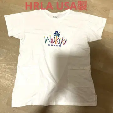 HRLA USA 제작 Waikiki 반팔 티셔츠 여성용 ONE SIZE