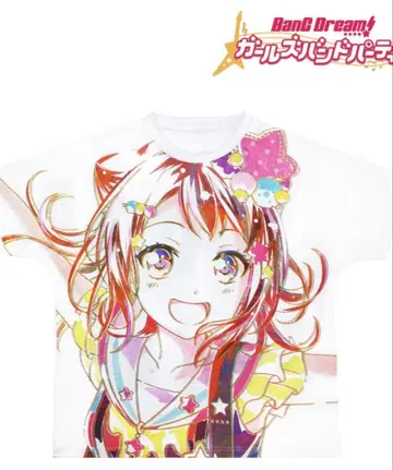 BanG Dream! 토야마 카스미 풀 그래픽 티셔츠 L 사이즈