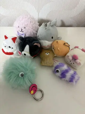 폭신폭신 동물 캐릭터 봉제인형 9개 세트