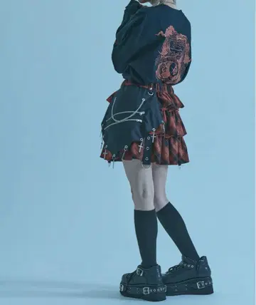 [REFLEM] tiered 스커트 빨간색