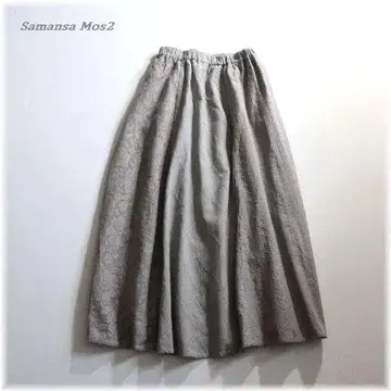 SM2 패치워크 전체 레이스가 멋진 롱 스커트 내추럴