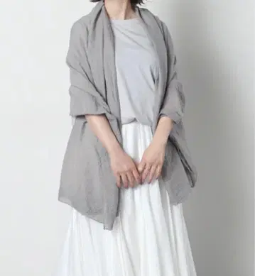 [새상품 완판템] meri 밀리 거즈 스톨 그레이 대형