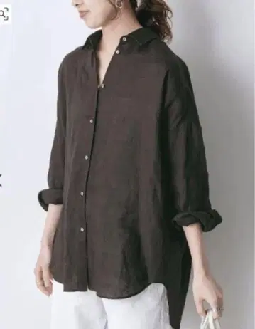 Spick & Span 80 린넨 카슈쿨 빅 셔츠