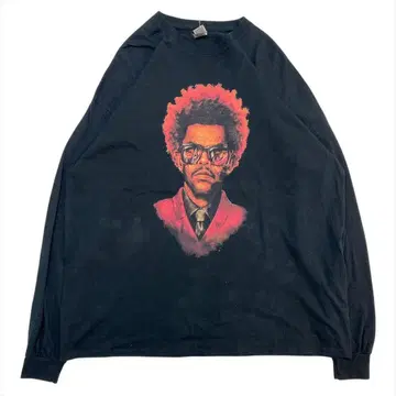 길단 The Weeknd T셔츠 긴팔 구제 의류 남성용 XXL 롱티