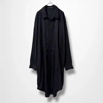 노아이디 사이드 지퍼 롱 셔츠