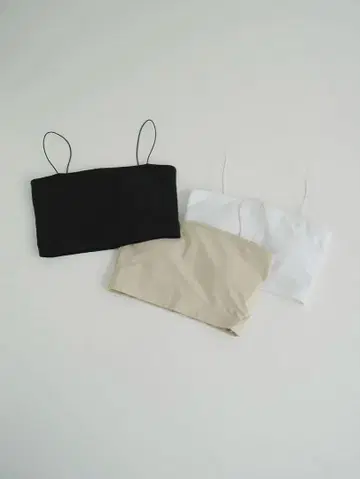 CLANE THIN CORD BANDEAU TOPS 3색 세트
