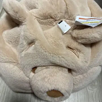 택 포함 미사용 새상품 곰돌이 푸 팬캡 베이지