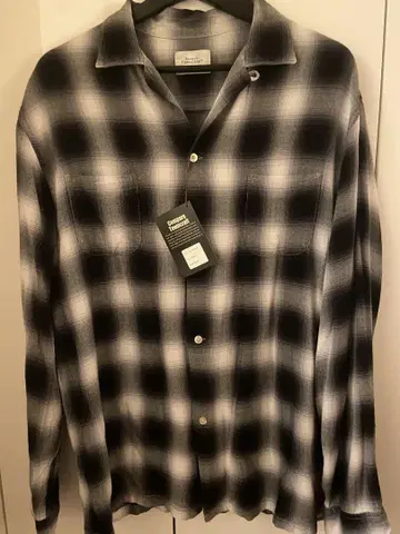 TOWNCRAFT 옴브레 체크 L/S 레이온 셔츠