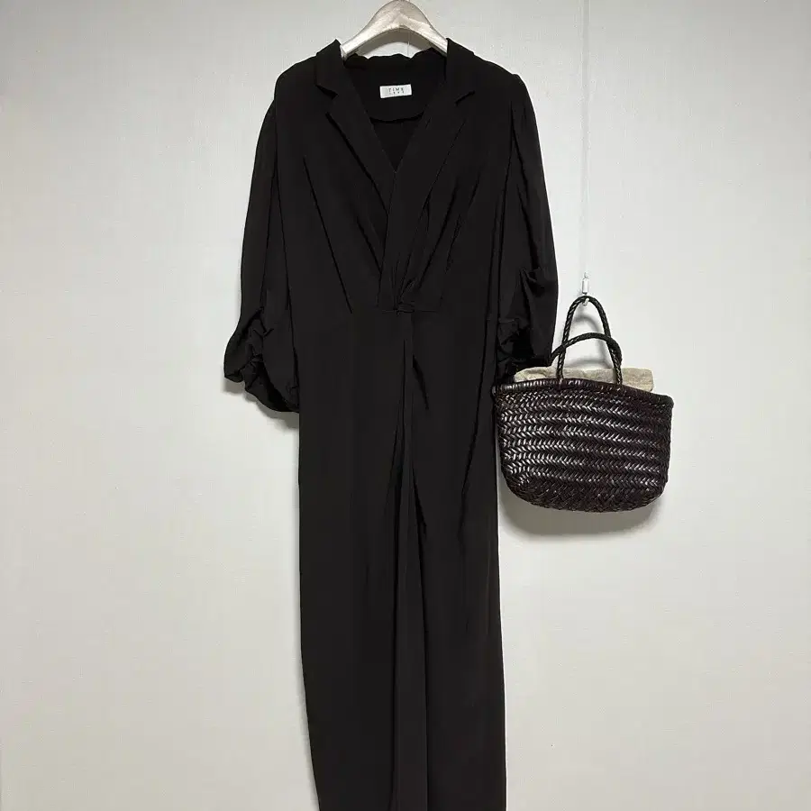 Grace u Kaley 케일리 Long Onepiece Black S #나시,#리본,#오프