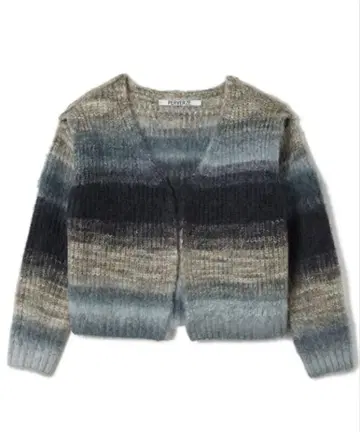 PERVERZE Gradient Stripe Wide Cardigan