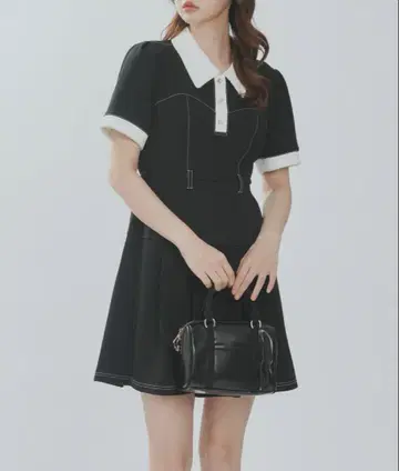 Lallana 레트로 클래식 폴로 원피스