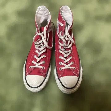 컨버스 하이컷 스니커즈 레드