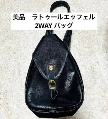 새상품급 라투르 에펠 2WAY 백팩 사선 가케 백 블랙