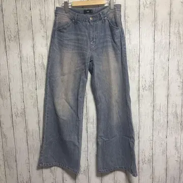 HARE 완판템 와이드 플레어 데님 퍼플 계열 기타 91 M 사이즈