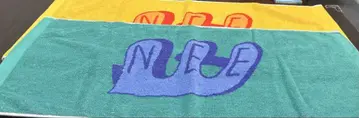 NEE 로고 타월 그린, 오렌지 2매 세트