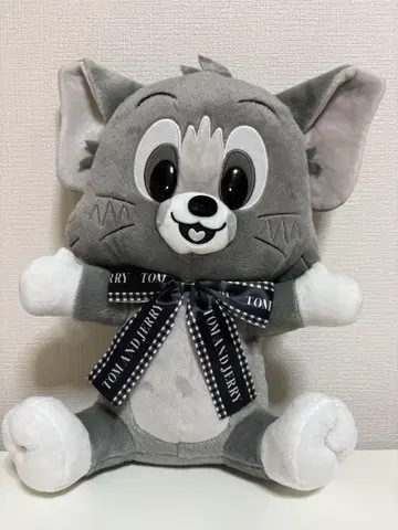 톰과 제리 리본 BIG 봉제 인형 흑백