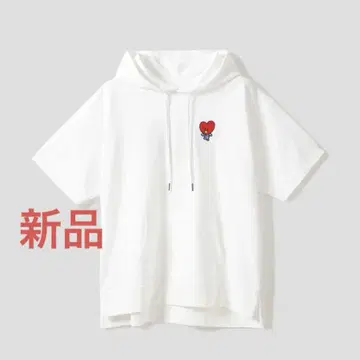 그라니프 BTS BT21 TATA 반팔 후드티 빅 실루엣