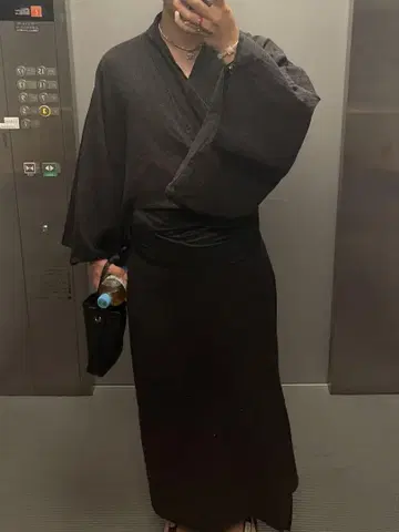 남성용 유카타 헤코오비 세트