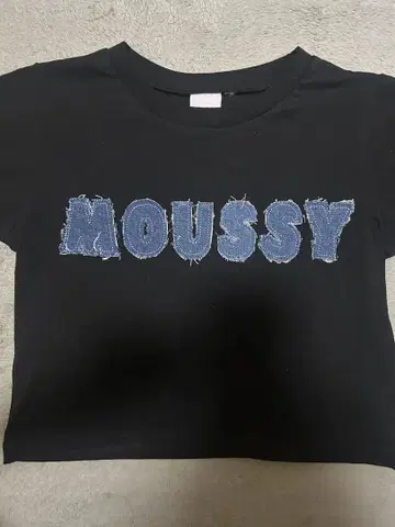 MOUSSY PATCH 데님 TINY 티셔츠