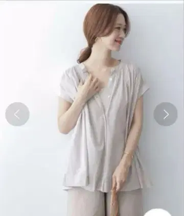 어반 리서치 도어즈 코튼 보일 개더 블라우스