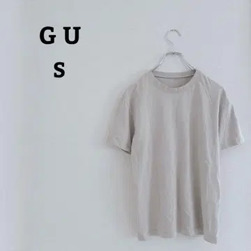 지유 티셔츠 크루넥 반팔 면 코튼100 젠더리스 S