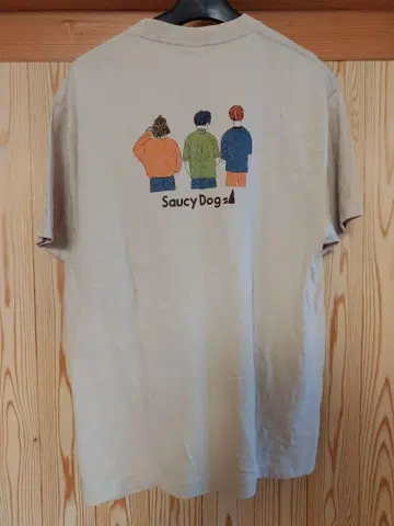 Saucy Dog 사우시독 백 실루엣 T셔츠 2021 ver