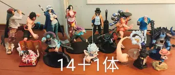 원피스 프라이즈 피규어 14개 + 로그 박스 1개