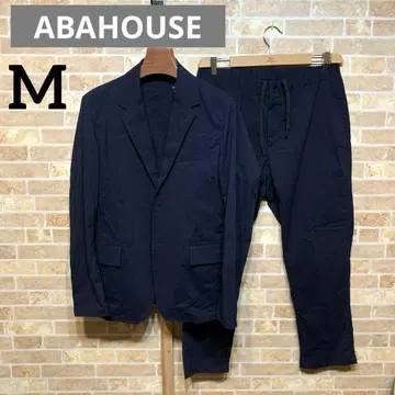 ABAHOUSE 시어서커 자켓 셋업 네이비 M