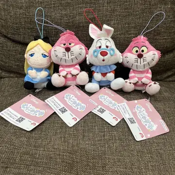 라운드원  마스코트 앨리스 체셔 고양이 화이트 토끼