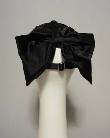 HELK RIBBON SATIN CAP (BLACK)