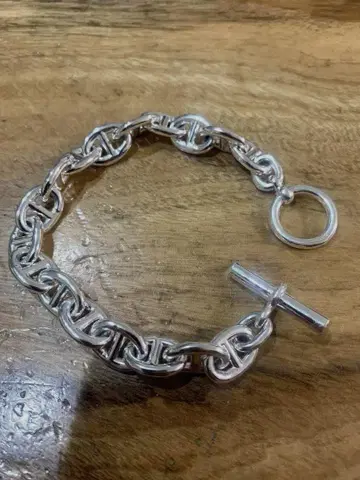 [ OVY ] Silver Anchor Chain Bracelet