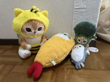 귀여운 고양이 봉제 인형 세트