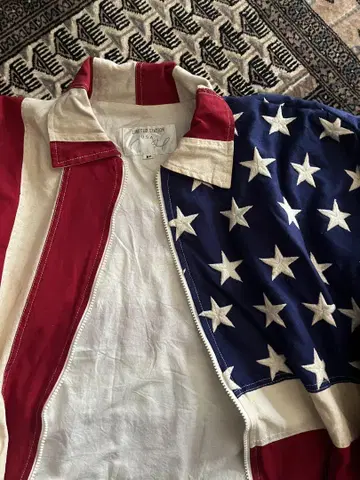 미국 국기 블루종 돌먼 슬리브 성조기 USA vintage