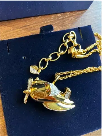 Swarovski 스와로브스키 목걸이 비행기 2way 브로치