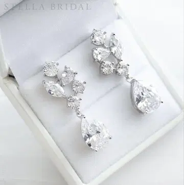 STELLA BRIDAL 큐빅 지르코니아 브라이덜 이어링