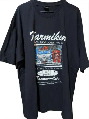 90년대 Karmikan VW 버스 서핑보드 티셔츠 XXXL