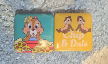 [ Disney The Market ] 스퀘어 캔뱃지 칩과 데일 클라리스