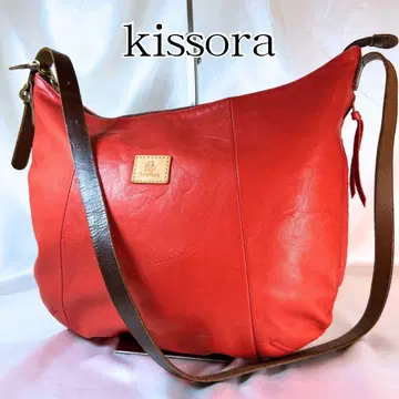 kissora 키소라 천연 소가죽 스무스 카우레더 숄더백 대용량