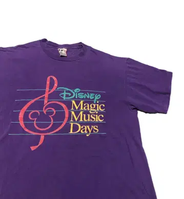 80년대 90년대 Disney Magic Music Days 셔츠