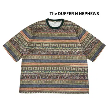 The DUFFER N NEPHEWS LINKWOOD 올 패턴 티셔츠 L