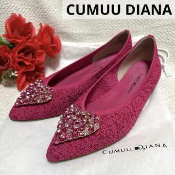 새상품급 CUMUU DIANA 하트 비쥬 플랫 펌프스 인기 완판템
