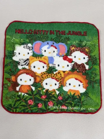 헬로키티 HELLO KITTY 정글키티 미니 타월