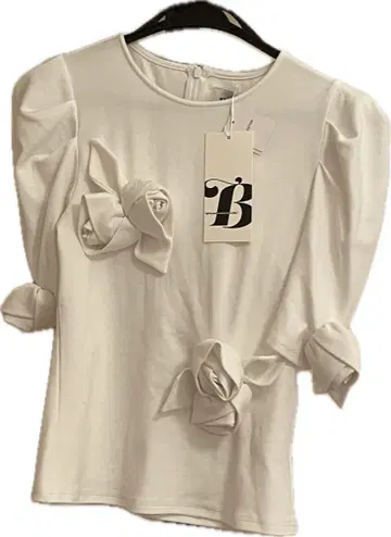 Bibiy ROSETTE TEE 화이트 미사용 새상품