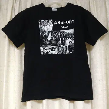 ASSFORT P.K.O. 초레어 티셔츠 M 사이즈 하드코어 펑크