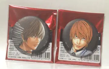 DEATH NOTE 미사미사 팝업 매트 캔뱃지 야가미 라이토 2종 세트