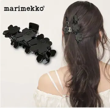 마리메꼬 헤어 클립 Mini Unikko Hair Clip 블랙