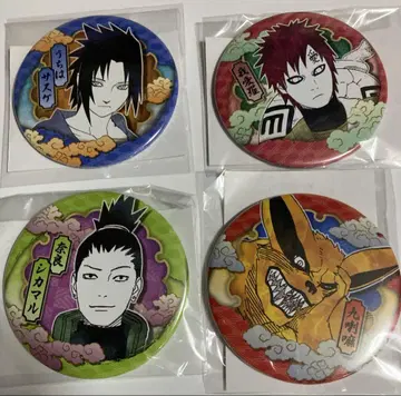 NARUTO 컬렉션 캔뱃지 사스케 가아라 시카마루 쿠라마