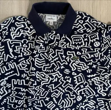 Lacoste Keith Haring 콜라보 피케 셔츠 M