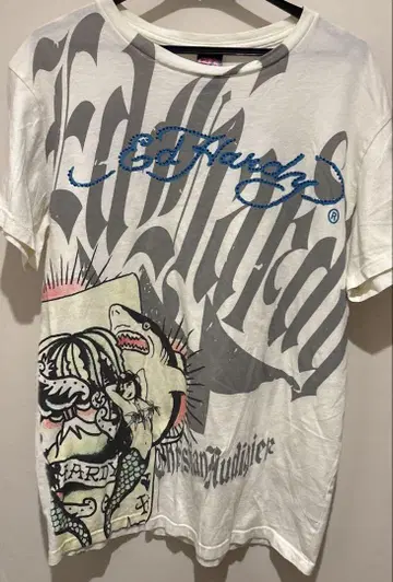 Ed Hardy 에드하디 티셔츠 상어 인어 S 사이즈